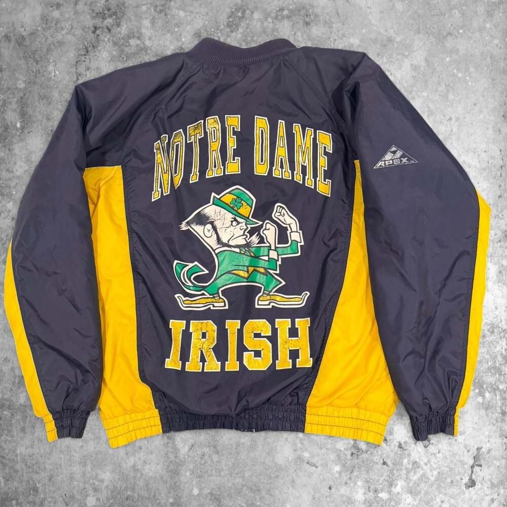 Vintage Apex One Notre Dame Fighting Irish Puffer Jacket